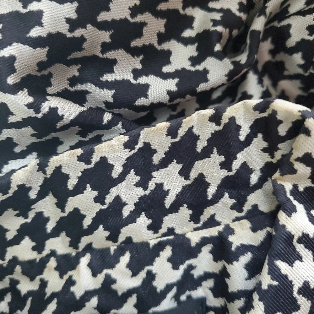 Ralph Lauren Silk Black & White Houndstooth Jacket - Picture 9 of 9